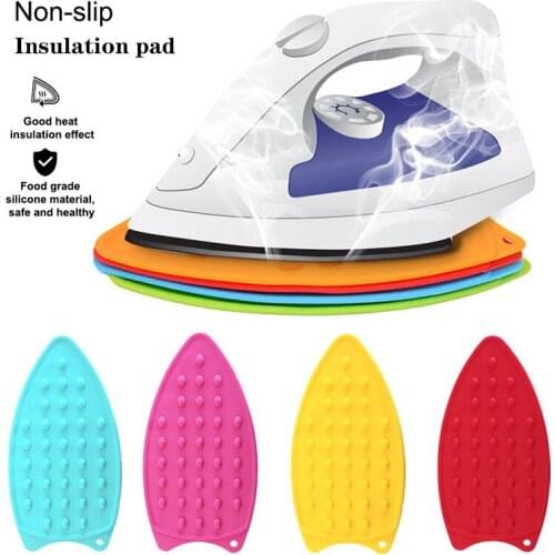 Heat-Resistant Silicone Ironing Board Pad Flexible Ironing Portable Thicken Hot Protection Rest Holder Iron Pad Insulation Board