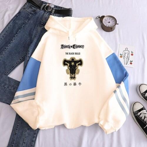 Anime Black Clover Hoodie Sweatshirt Women Men Fashion Cartoon Big Logo Printed Winter Harajuku Oversized Hoodies Pullover Tops