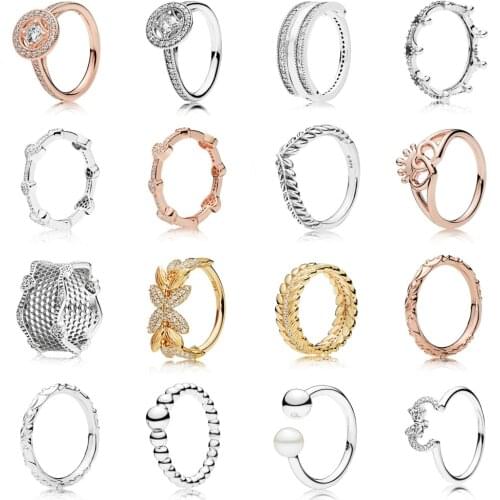 NEW 2021 100% 925 Sterling Silver Gem Flower Beads Ring Women Fit DIY Original Bracelet Fshion Jewelry Gift