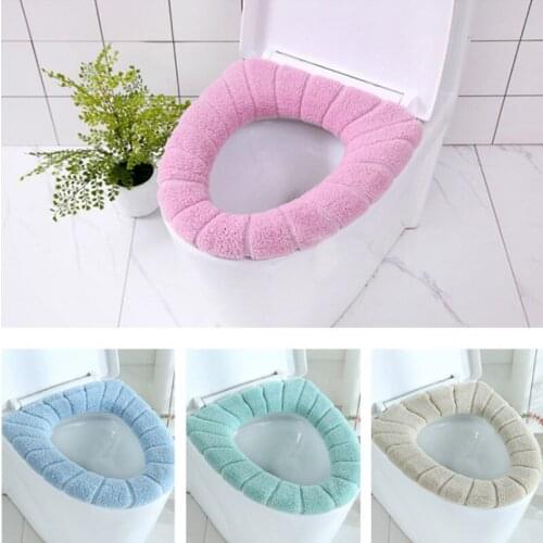 1PCS Home Toilet Seat Cover Warm Soft Washable Mat Home Decor Closestool Mat Seat Case Toilet Lid Cover Bathroom Accessories