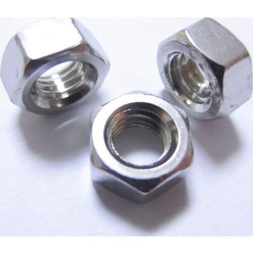 10pcs/lot Metric thread DIN934 M6 M8 M10 M12 304 Stainless Steel Hexagon Nuts