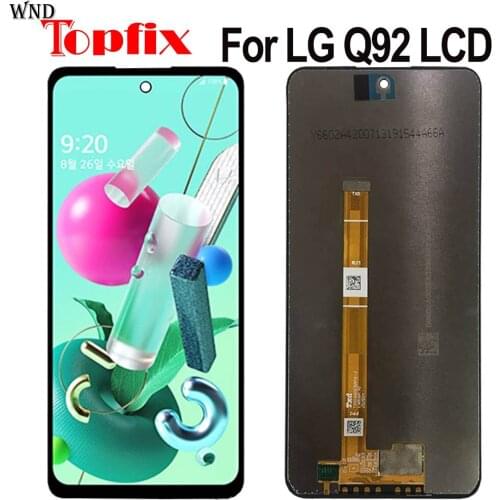 100% Test For LG Q92 LCD Play Display Touch Screen Sensor Panel Digiziter Assembly For LG Q92 5G LCD Display