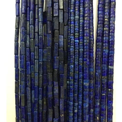 2*4/3*6mm Heishi Blue Lapis Genuine Gemstone Small Natural Stone Rondelle Seed Spacer Little Bead for Jewelry Bracelet Diy