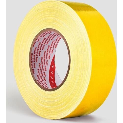 2 Rolls Width 20mm x50M ,thickness 0.28mm,12 Colors Cloth Tape,strong stickiness,Wide-range in application, Yellow Color