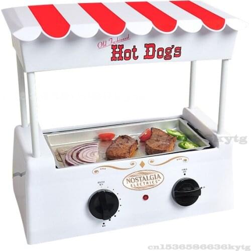220V/280W Sausage Machine Home Mini Full Automatic Commercial Hot Dog Sausages Sizzling Barbecue Multifunctional Pancake Machine