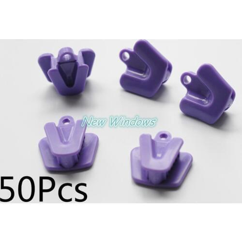 New 50Pcs Dental SILICONE MOUTH PROP LATEX FREE Purple Small Child Size