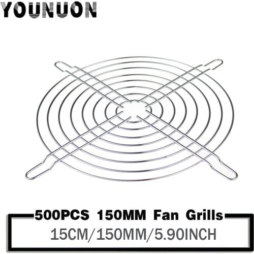500 Piecces 15cm 150mm 150x150mm Metal Mesh Fan Cooling Finger filter Guard Protective Net Fan Grill