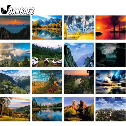 Lake Diamond Painting Mountain Scenery 5D Diy Hand-Inlaid Cross-Stitch Embroidery Mosaic Kit Wall Decoration Craft Gift Design