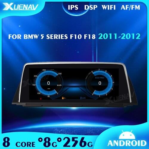 8+256GB Android 11 Car radio tap recorder For BMW 5 Series F10 F18 2011 2012 Car Autoradio GPS Navigation Multimedia DVD player