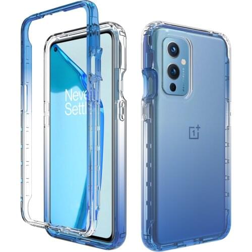 Oneplus9 Pro 5G Crystal Case Gradient Hard Back Panel for Funda Oneplus 9 Case One Plus 9 Pro 9Pro 360 Protect Shockproof Cover