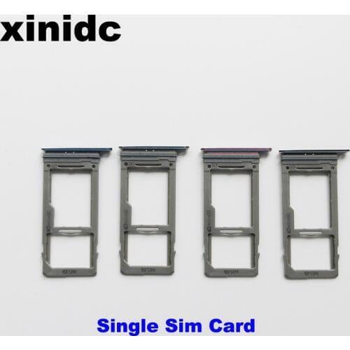 Xinidc 20pcs Single & Dual Sim card Holder For Samsung Galaxy S9/S9 Plus Sim Card Tray Holder Replacement Parts