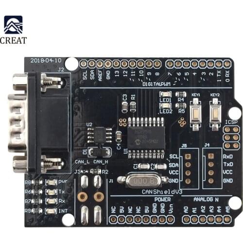 MCP2515 CAN Controller Shield FOR Arduino R3 Study Expansion UART I2C IIC interface SPI Interface 30mA Board Module