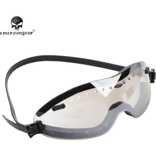 Emerson Airsoft Tactical Military Outdoor Motorcycle Windproof BOOGIE Regulator Goggles Hunting Glasses Eyewear BLACK Clear