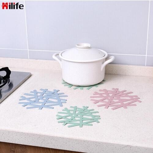 Gadgets Heat Insulated Pads Snowflake Shape Kitchen Tools Tableware Mat Anti-slip Cooking Tools Teapot Pads Placemats Coaster
