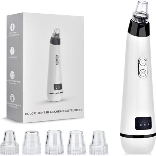 Blackhead Remover Vacuum Strong Suction Acne Pore Cleaner Skin Vacuum Inhaler Light Therapy Face Care Cleaning Dropshipping
