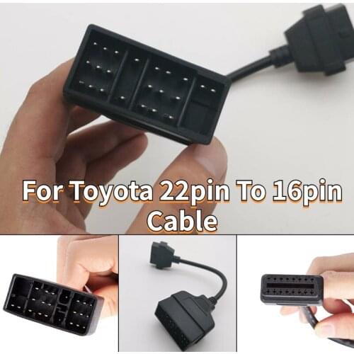 Converter Cable For TOYOTA Diagnostic Scanner 22 Pin OBD1 to 16 Pin OBD2 Convertor Connector Adapter Cable