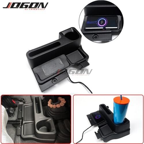 Center Armrest Storage Tray Box With Wireless Charger For Toyota Land Cruiser LC70 LC71 LC76 LC77 LC79FJ70 FJ76 FJ77 FJ78 FJ79