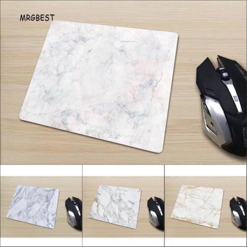 MRGBEST Marble Pattern Mouse Pad Printed Mouse-pad Anti-slip Natural Rubber Game Pad Size 22X18/25X20/29X25CM Decorate Desk
