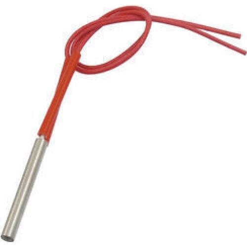 Red Cable 6mm x 50mm Stainless Steel Tube AC 220V 150W Cartridge Heater Electricity Generation