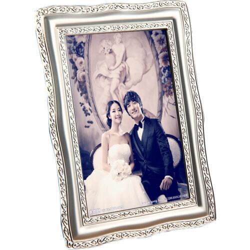 Creative Desktop and Wall Mounted Luxury Silver Plated Metal Photo Frame Picture Frames MPF015