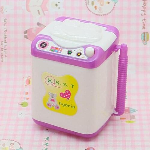 Doll House Washing Machine Mini Washer Children Toy Dollhouse Furniture Miniatures Accessories Toys Gift For Girls Dropshipping