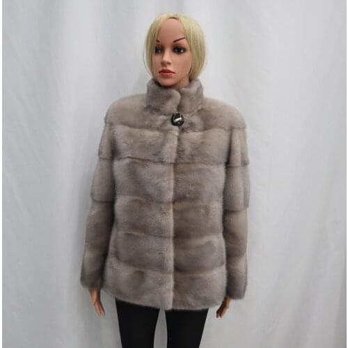 Fur jacket ladies short jacket mink fur jacket ladies fashion high-end atmosphere 2020