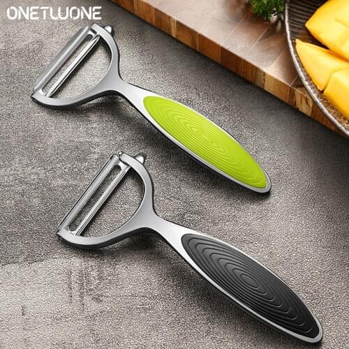 1/2pcs Stainless Steel Fruit and Vegetable Peeler Multifunctional Steel Carrot Potato Fruit Peelers Kitchen Gadget