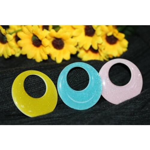 Hollow Round Pendant,Large circle charm, statement earring diy,acrylic earring finding