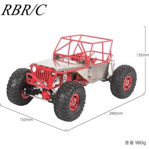 RBR/C Car Model Frame DIY Upgrade Modification Fitting KIT 1/16 Full Metal Pipe Frame 4X4 Off-Road Climbing RC Car R0001