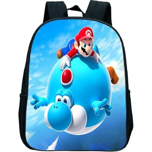 Super Mario Kids Boys Backpack School Bag Smash Bros Backpack Kindergarten Kids Cute Rucksack Beautiful Pattern Preschool Bag
