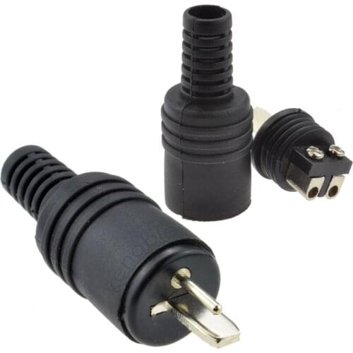 2pcs 2 Pin Din Plug Speaker And Hifi Connector Screw Terminals Audio Lamp Power Signal Plug