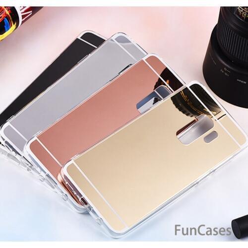 Soft Silicon TPU Mirror Phone Case For Samsung Galaxy A6 A8 S9 S8 Plus J4 J6 2018 J3 J5 J7 A3 A5 A7 2016 2017 S7 Edge Cover Case