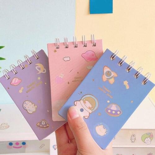 80Pages Diary Book Portable Compact Paper Vertical Hollow Coil Notebook for Personal Use