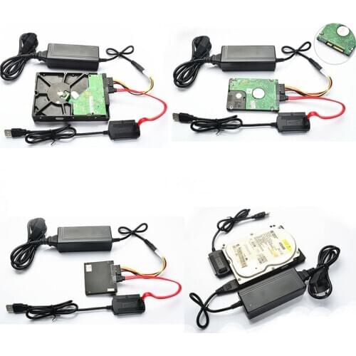 USB 2.0 to IDE/SATA 2.5\" 3.5\" Hard Drive Disk HDD Converter Adapter Cable New