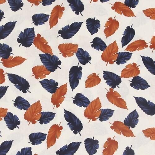 Fallen leaves vintage fabric Retro style fabric Calico Printed cotton fabric for DIY Bag 1 order=50cm*140cm
