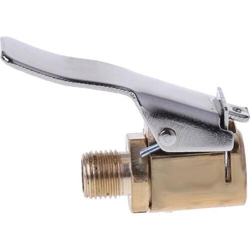 1PC Car Auto Brass 8mm Tyre Wheel Tire Air Chuck Inflator Pump Valve Clip Clamp Connector Adapter Car-styling