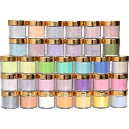 1Ounce/Bottle 2 in 1 Nude Color Fast Drying Manicure Nail Art Decoration Dipping Glitter Powder For Nail Acrylic Pigment TG#22