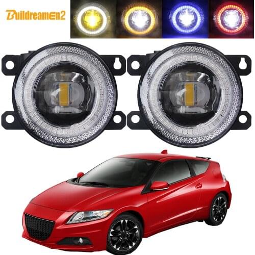 2in1 Car LED Fog Light Assembly Angel Eye Daytime Running Lamp DRL 30W 8000LM H11 12V Styling For Honda CR-Z CRZ 2013 2014 2015