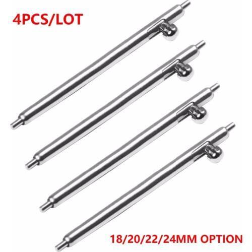 4Pcs/lot Quick Release Spring Bars Pins For Sumsung Gear S2 S3 Galaxy Watch 42/46mm 18mm 20mm 22mm 24mm Huawei Watch Pins #a