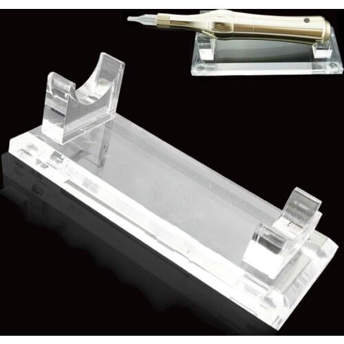 Acrylic Tattoo Pen Machine Holder Display Stand Transparent Tattoos Supply Stand Rack Tray Rest Support Organzier For Tattoo Gun
