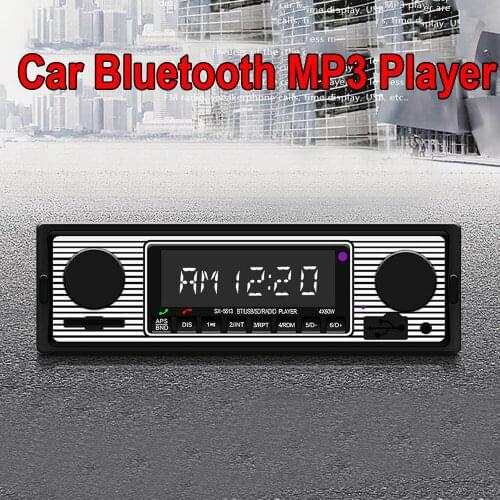 Car Radio Player Bluetooth Stereo Vehicle Retro Car Radio Bluetooth MP3 Player Car USB FM Retro Radio Classic Car MP3 Player