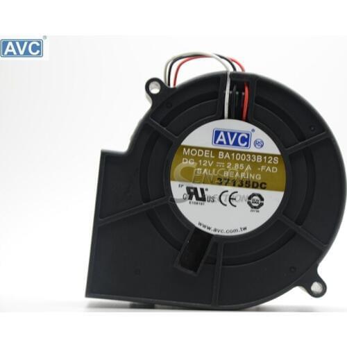For AVC 9733 97*94*33MM BA10033B12S 12V 2.85A Ball Bearing dc blower Centrifugal Server Fan