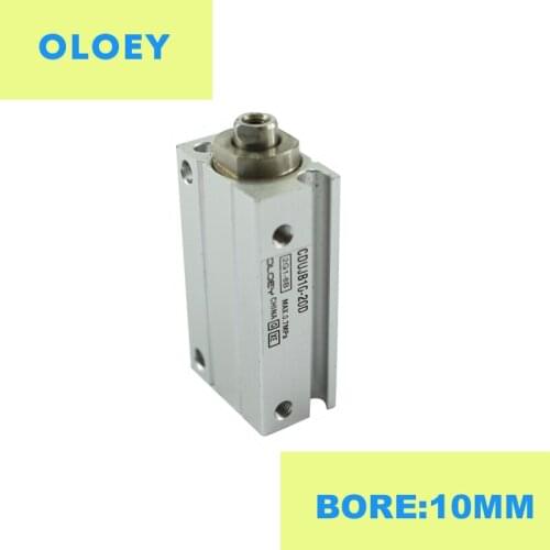 CUJB10-10DM/SM Bore:10mm Storke Mini Free Mount Cylinder Double/Single acting Rod end male/female threaded
