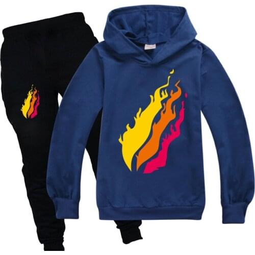 Prestonplayz Children Clothing Kids Hoodies Pants 2pcs Sets Baby Sweatshirt Boys Long Sleeves Girls Clothes suit