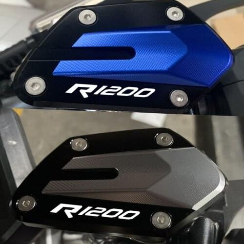 For BMW R1200GS LC Adv R1200R R1200RS R1200RT Motorcycle Front Brake Clutch Fluid Reservoir Protection Cover & With LOGO R1200
