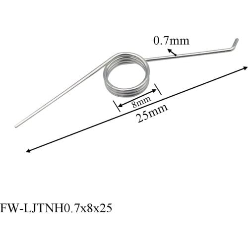 FINEWE Garbage Can Spring Adjustable 3 Coils 0.7mm Stainless Steel 304 Wire Durable Torsion Spring