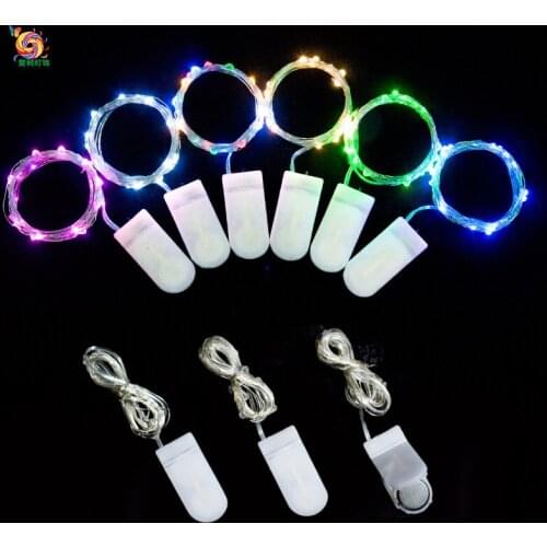 Lamp string Christmas button color lamp flower cake color gift box star string lamp battery copper wire lamp LED lamp string