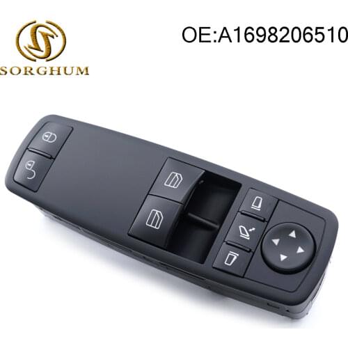 Window Mirror Master Switch A1698206510 For Mercedes-Benz W169 A160 A180 W245 B200