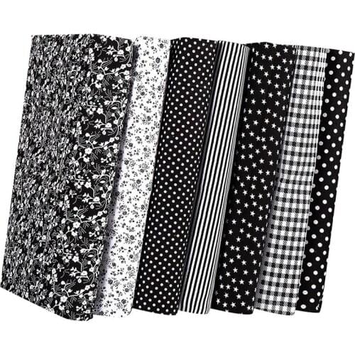 Cotton Craft Fabric Bundle Patchwork,Squares Sewing Patchwork Different Pattern Cloth DIY Scrapbooking Artcraft 50X50cm