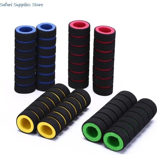 2Pc/1pair Quality Non-slip Bike Handle Bar Racing Bicycle Motorcycle Foam Sponge Grip Cover Soft Handlebar Bike Bar Wholesale